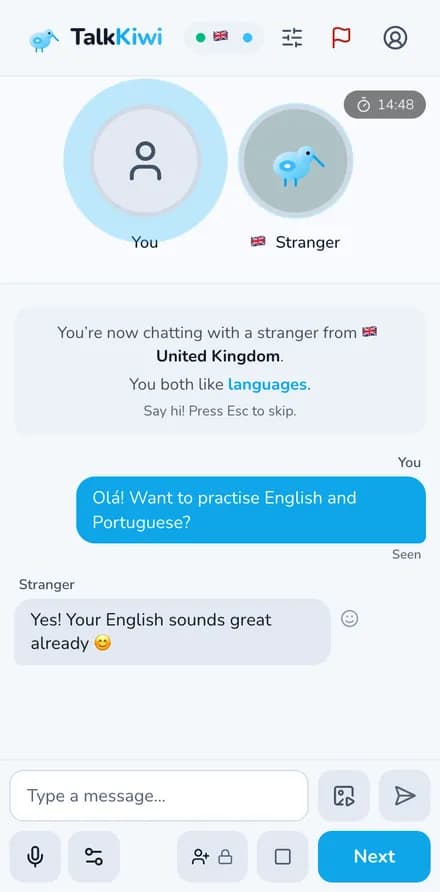 Voice chat with strangers on your phone: TalkKiwi random voice call on mobile